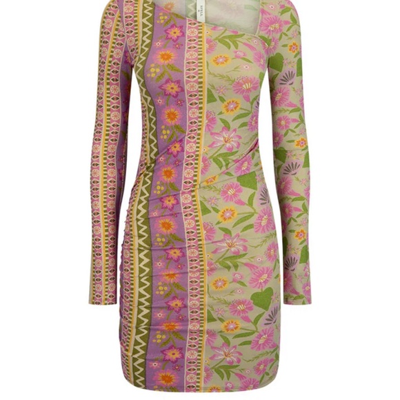 Spell Goldie Shimmer Mini Dress-Desert Rose NWT - Picture 4 of 7